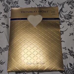 Vintage 90s Victoria's Secret Cream Lace Top Thigh Highs
